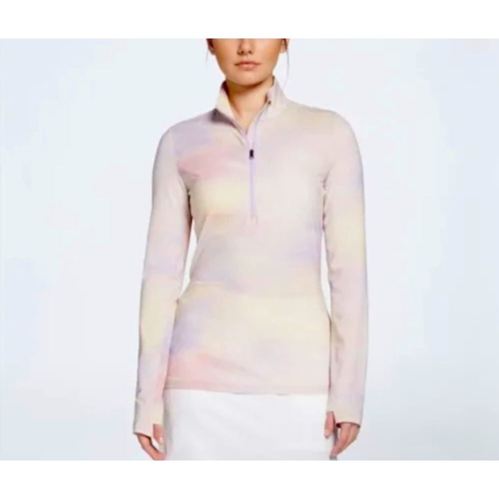 CALIA Golf by Carrie Underwood Soft Clouds 1/2 Zip UV L/S Top XL Thumbhole‎